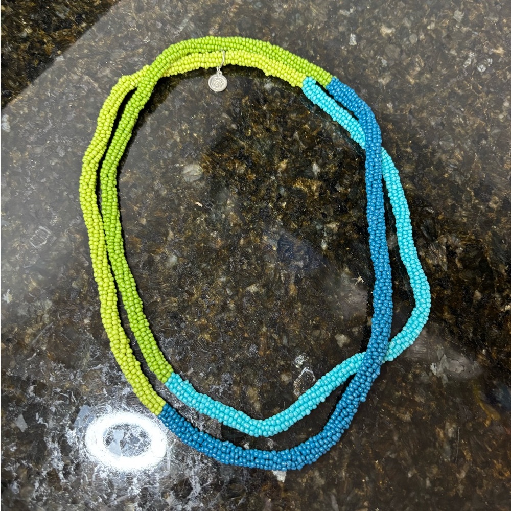 Multicolor Beaded Rope Necklace